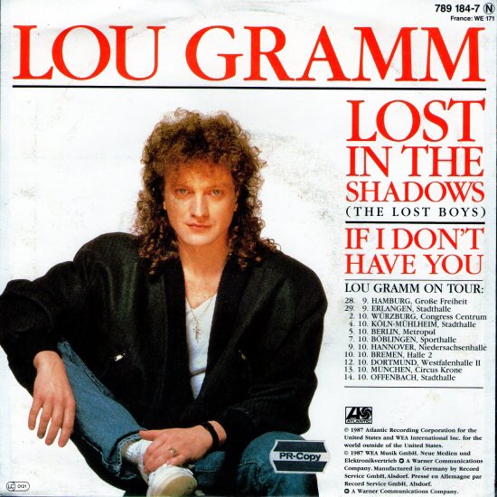 Happy 70th Birthday to Lou Gramm! 