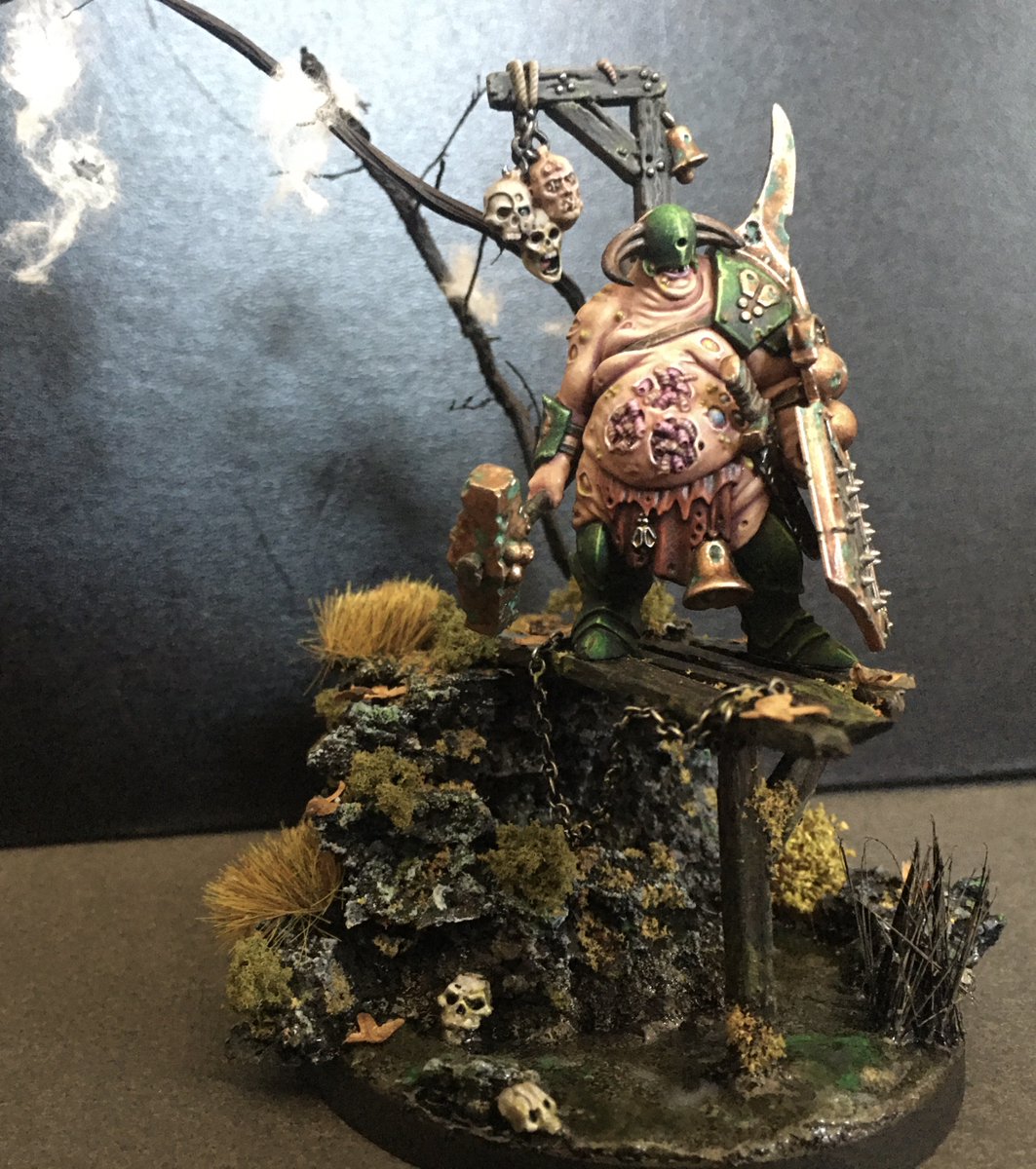 Dan_Mennell's tweet photo. #WarhammerCommunity My Lord of Blights (affectionately known as Fhun'gal N'ayal) https://t.co/pAPjneYkDU