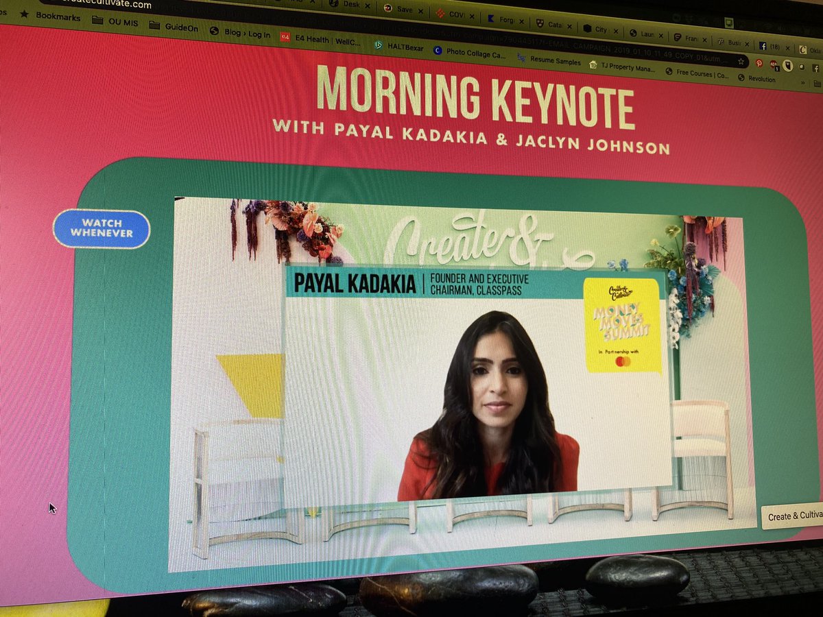 kristinsooner's tweet photo. Startups, Inspiration, Entrepreneurs, Growth... all online! 💗 #CCMoneyMovesSummit https://t.co/GVzDVL7ENj