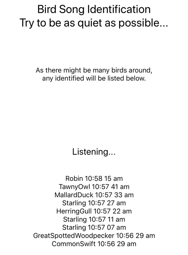 caerh's tweet photo. Staying positive...lovely morning sat bird listening in the garden with Tommy π¦ππΌπ Today we used an app to help us... itβs amazing what you can find out with a little help from technology π¦π¦π€³#BirdSongBasics #BirdingAtHome https://t.co/BtCEiwqb7r