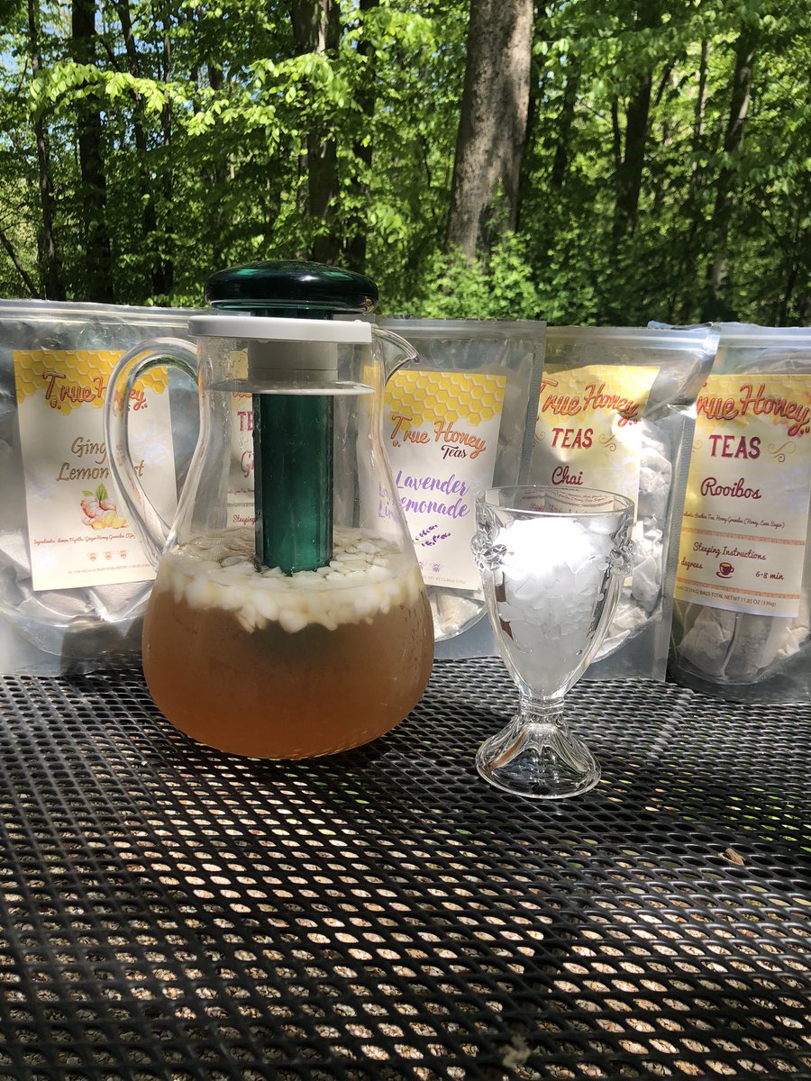 What better way to welcome spring with True Honey Teas on ice.  Brew this Honey Infused tea bag with a little less water and ice 🧊 to cool and you have a perfect iced tea in one step <a href="/truehoneyteas/">True Honey Teas 🐝🍯</a> #mothersday…
