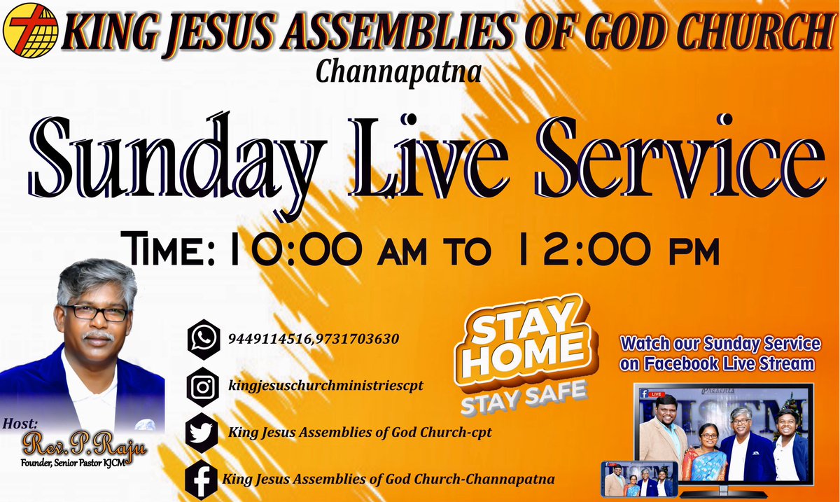 KingAssemblies's tweet photo. Watch us in live stream and be blessed 
#sundayservice#kingjesusagchurch#revpraju#cpt https://t.co/rDP0O8puaT