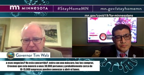 NewPrensa's tweet image. Café Libre esta semana en @Univisionmn17 en colaboración con @NewPrensa: Gobernador de Minnesota @GovTimWalz Today’s Café Libre on @Univisionmn17 This week interview with MN governor @GovTimWalz 
youtube.com/watch?v=c5CTeb…
youtube.com/watch?v=g4wNKL…
youtube.com/watch?v=z-XQP_…