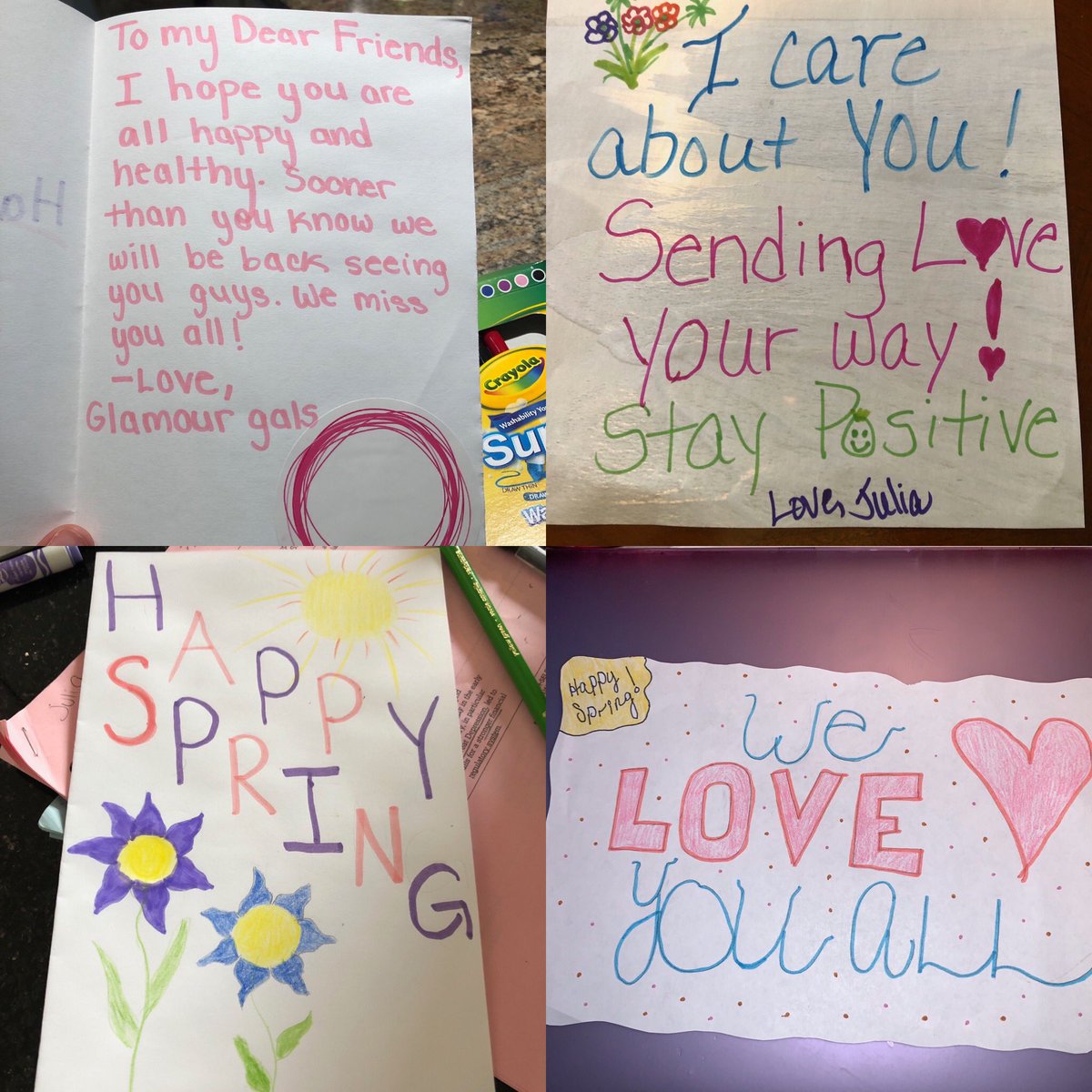 WHGlamourGals's tweet photo. Doing our best to keep positivity around. Our GlamourGals met virtually to write cards for our dear friends in the nursing homes. We encourage you to do the same!💗💗@WHRHighSchool @GlamourGals @GGfounder #MyDearFriend https://t.co/rMhKrEp0f0