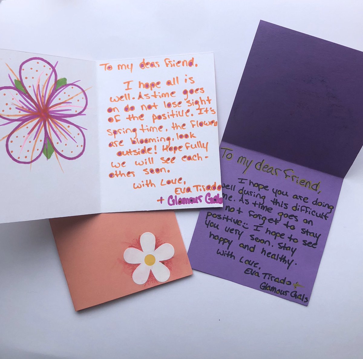 WHGlamourGals's tweet photo. Doing our best to keep positivity around. Our GlamourGals met virtually to write cards for our dear friends in the nursing homes. We encourage you to do the same!💗💗@WHRHighSchool @GlamourGals @GGfounder #MyDearFriend https://t.co/rMhKrEp0f0