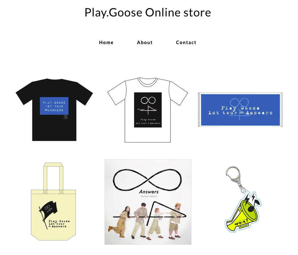 playgoosejp's tweet photo. 今回のライブ放送でご要望をたくさん頂き、みんなを元気にできるなら！ということで…

期間限定（予定）のPlay.Goose Online store OPENです！
https://t.co/noMDC1xYPJ

本来は会場限定だった∞Answers ツアーグッズの販売開始します！数量限定です！急げ〜！！
 #PlayGoose #ライブハウスを未来へ https://t.co/HMw18hdCnh