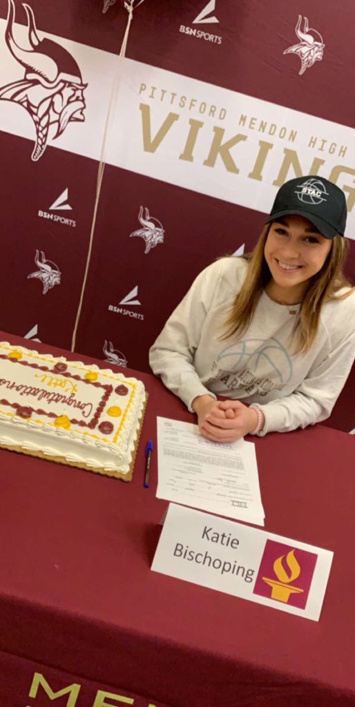 greg_bischoping's tweet photo. I just wanted to congratulate our daughter Katie on signing with St. Thomas Aquinas College to study exercise science and continue her basketball career! Remember that success comes from knowing you did your best. Keep having fun and giving life your best! Love you! https://t.co/fI5qnHHKi8