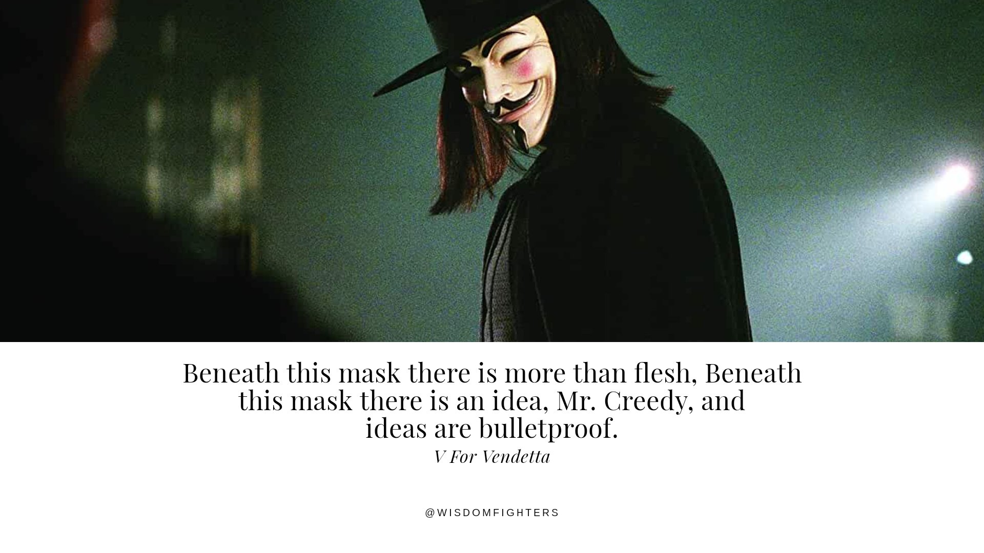 V For Vendetta Behind The Mask