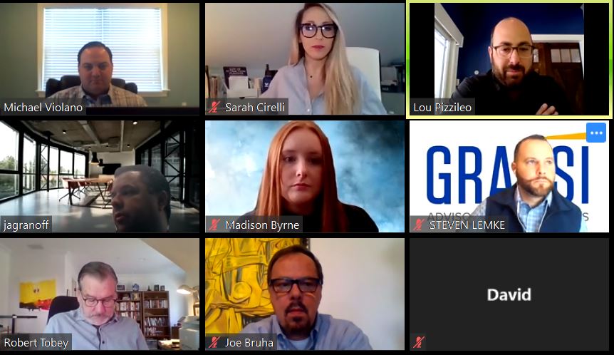 GrassiAdvisors's tweet photo. We've kicked off Small Business Support Saturday with our Emergency Loan Consultants Louis Pizzileo, Michael Violano, Steven Lemke, Robert L. Tobey and Jeffrey Agranoff. Join us LIVE or catch another session on #EmergencyLoanSupport at 3:00. https://t.co/W1EGQjoi4H https://t.co/vw4plArLco