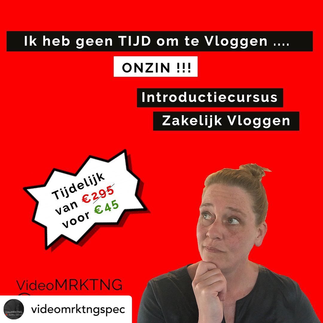 VideoMRKTNGSpec's tweet photo. Klaar om te gaan #vloggen ? Ga naar https://t.co/iNmHBxBh89 voor jouw kickstart ! #businessvlogging #VideoMarketing https://t.co/fPge8R1lPr