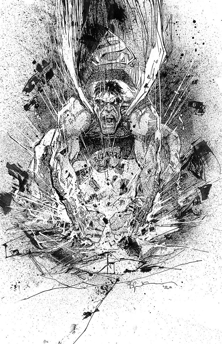My contribution to the Book Industry Charitable Foundation #60sketchesover60days #comicbookunitedfund #bizarro @JimLee @DavidHMandel