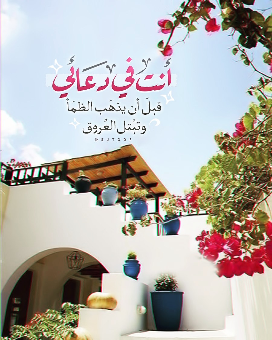 أنت في دعائي
قبل أن يذهب الظمأ وتبتل العروق ~⁦♥️⁩