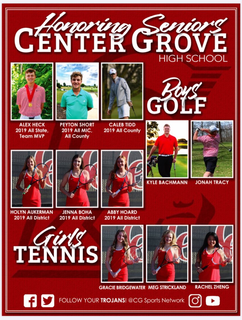CGSportsNetwork's tweet photo. The May CG Magazine has CG boys golf &amp; girls tennis Senior Tributes. If you need a copy, stop by Christian Brothers Automotive at the corner of Smith Valley &amp; Morgantown. Thank you Seniors &amp; good luck in your future endeavors. https://t.co/5VVUK4cP2B @MrRodman7 @CalebTidd https://t.co/hBIL6cOtjV