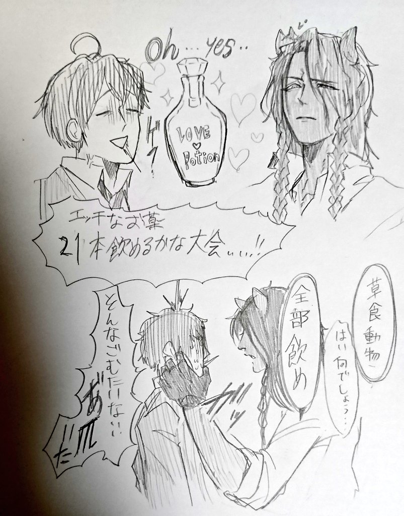 #twstプラスB

#RTされた数だけ媚薬入りの瓶を推しに飲ませる
🦁さんとユウくんで!
【ユウくんが全部のんだ】 