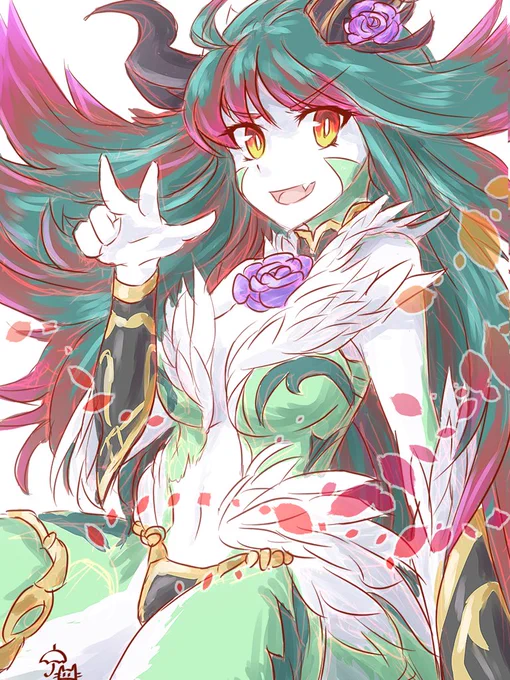 リンシアちゃん
シュバババっと雑仕上げ?
#パズドライラスト 