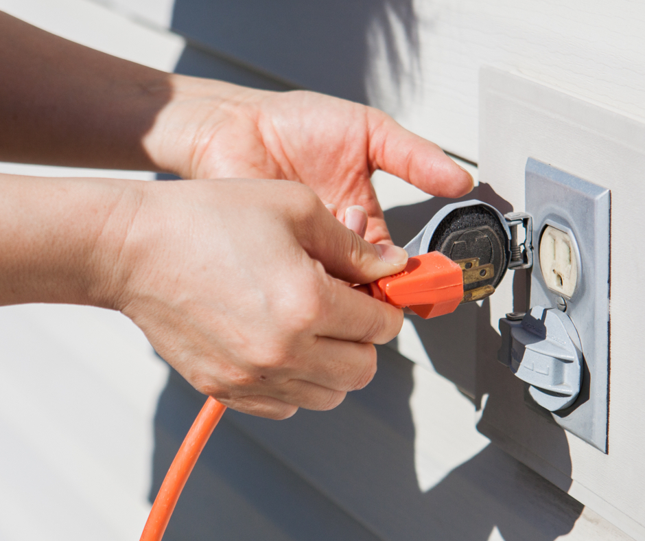 SWEPCoNews's tweet photo. Are you using the right cord for the job? If you are working outside, make sure that you are using only electrical cords rated for outside use. #NationalElectricalSafetyMonth #NESM2018 https://t.co/USvehezwyu
