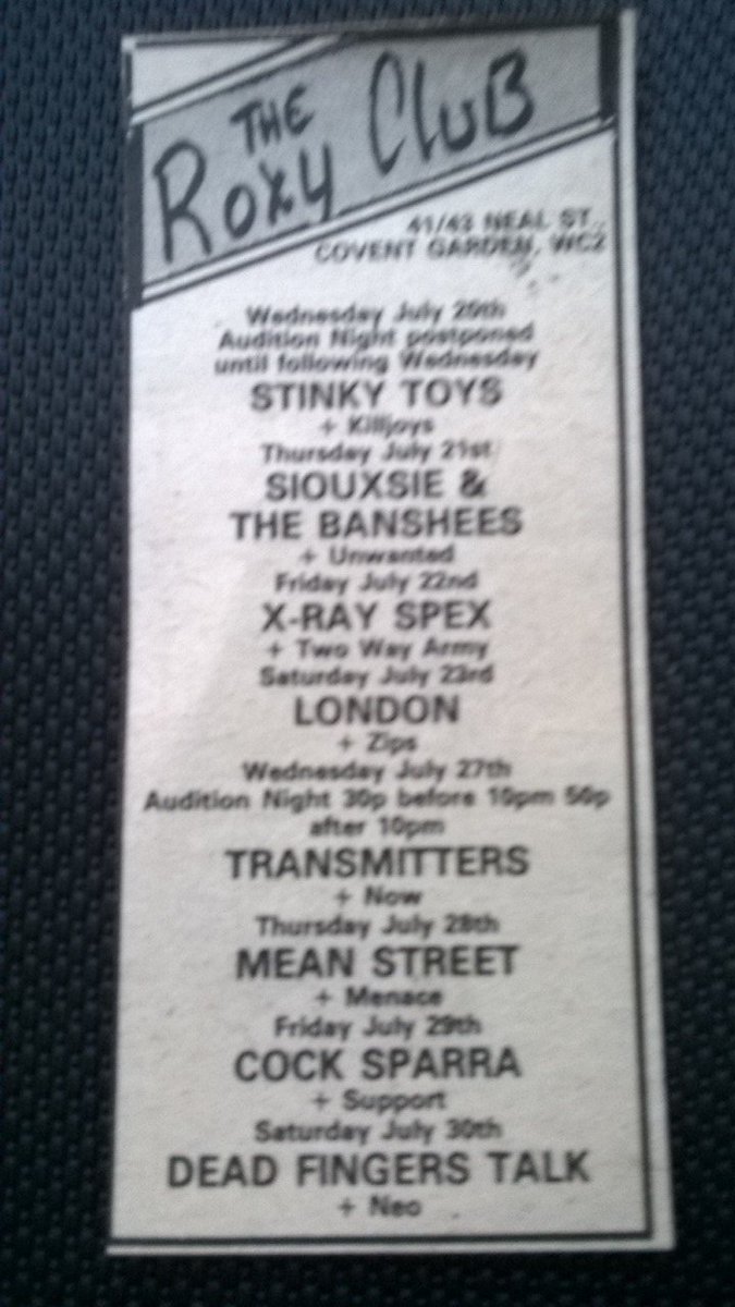 ShaneMoxey's tweet photo. Assorted early tubeway army gig adverts in my collection https://t.co/6V3BTWluAK