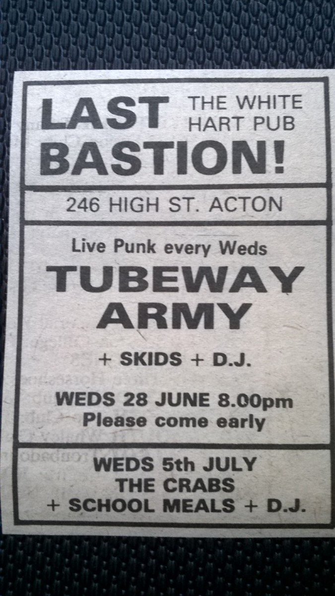 ShaneMoxey's tweet photo. Assorted early tubeway army gig adverts in my collection https://t.co/6V3BTWluAK