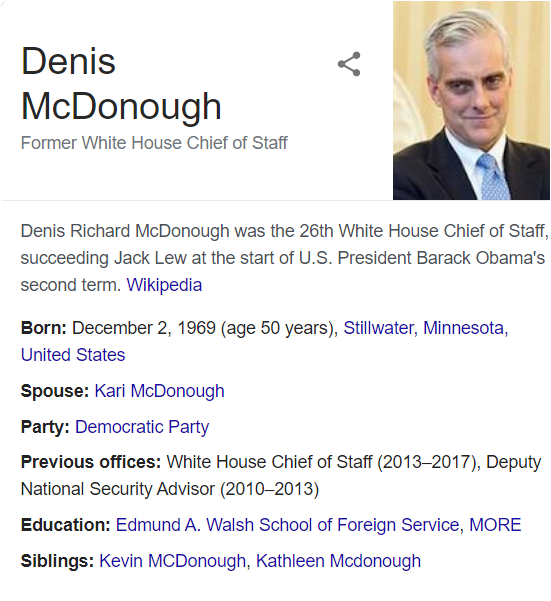 14/ now look back at who Moffa, Bort, Thatcher and Smith were meeting on Aug 10: Denis McDonough, Obama's Chief of Staff. This was a big-time meeting.