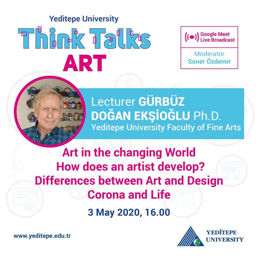 Uluslararası üne sahip Türk karikatür ve grafik sanatçısı, aynı zamanda Yeditepe Üniversitesi Güzel Sanatlar Fakültesi Dr. Öğretim Üyesi Gürbüz Doğan Ekşioğlu bizlerle olacak.