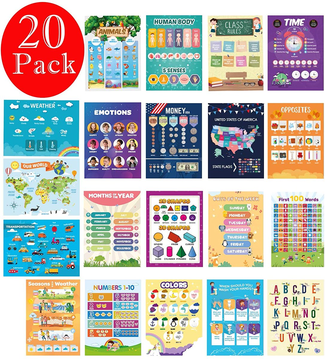 dosmaxx1's tweet photo. Keep Teaching at home 

20 pck Large #Educational Posters for #Kids  #Preschool, #homeschooling , and #Elementary Classroom Displays, 
Double-Side Laminated 
13"x17" big size

DESIGNED BY TEACHERS 

https://t.co/IYYe2sb5C4  

#SaturdayMorning #SaturdayThoughts #SaturdayMotivation https://t.co/Tf5JJ5q80v
