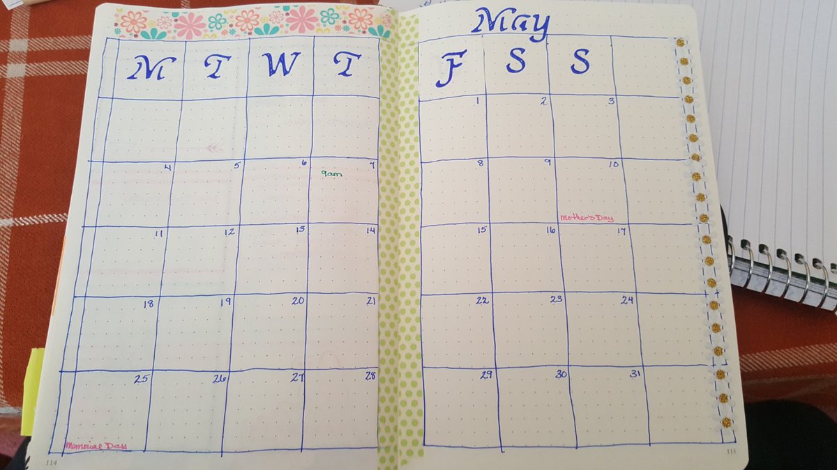 MsWKJ's tweet photo. Checked my future log for May before drawing up my May planner.  For some reason, everything I had noted there has a big NOPE written across it.  So.  My May has lots of . . . Potential.    #BGSDlist https://t.co/M1fJW9hedk