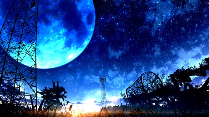 「満月 星空」のTwitter画像/イラスト(古い順)