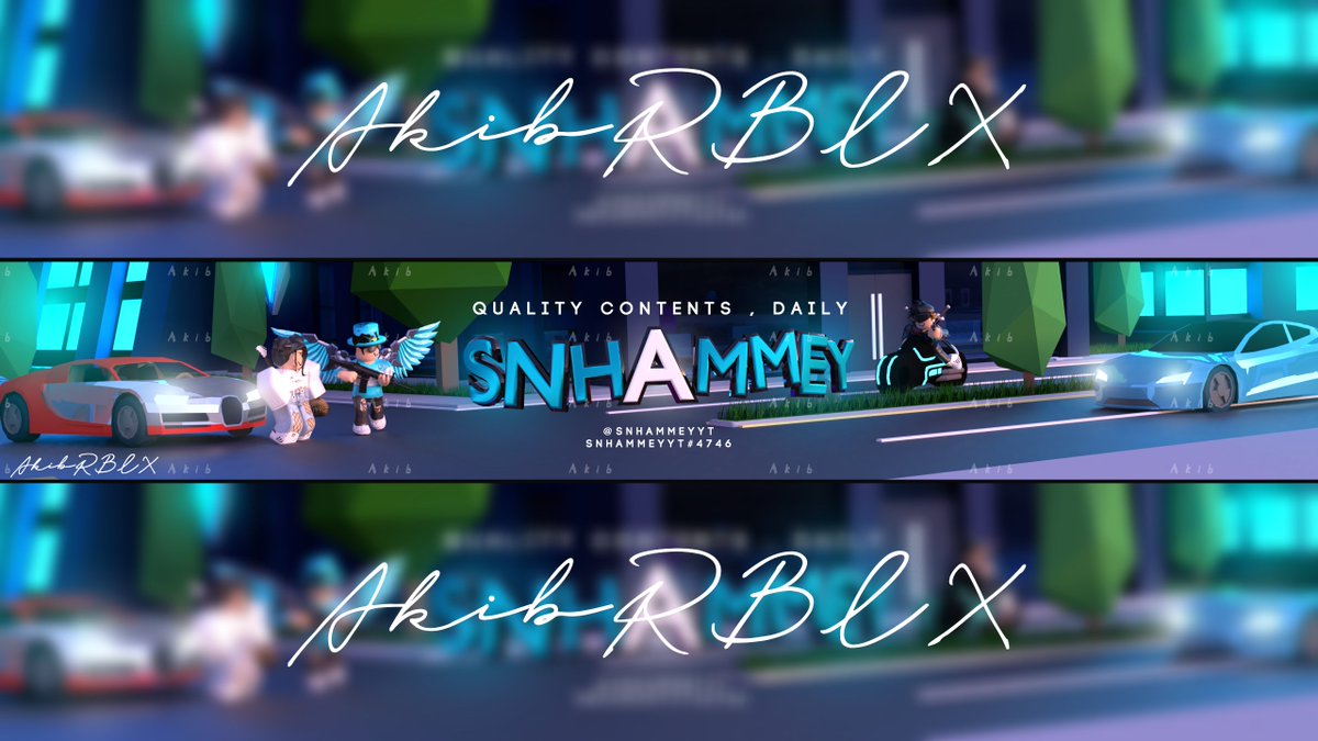 Akibfcb On Twitter Heres The Youtube Banner Commission For Snhammeyyt And Are Greatly Appreciated Roblox Robloxdev Robloxgfx Robloxarts Https T Co O7jm6iblsk - youtube banner roblox