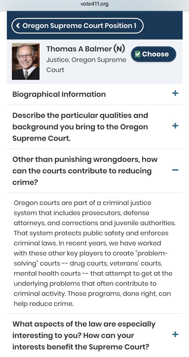 Go to vote411.org to learn more about all the candidates on your ballot, including judges!
Many answered thoughtful questions posed by the League.