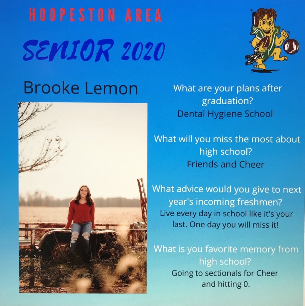 Hoopeston Area School District on Twitter "2020 SENIOR SHOUT OUT!💙…
