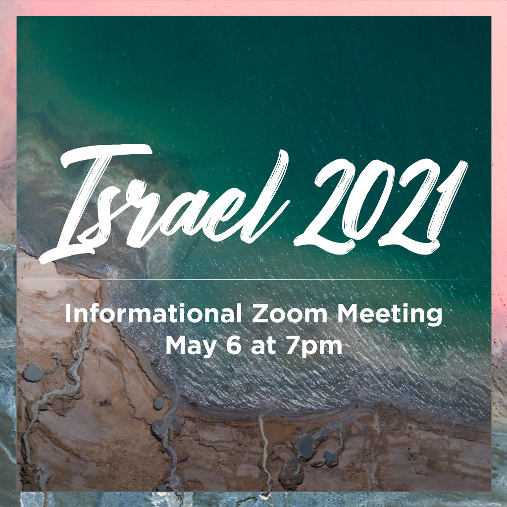 Interested in touring the Holy Land? Join us for this special opportunity in 2021! Click the link to sign up for informative Zoom meeting on May 6th at 7pm: stevenscreekchurch.ccbchurch.com/goto/forms/248…