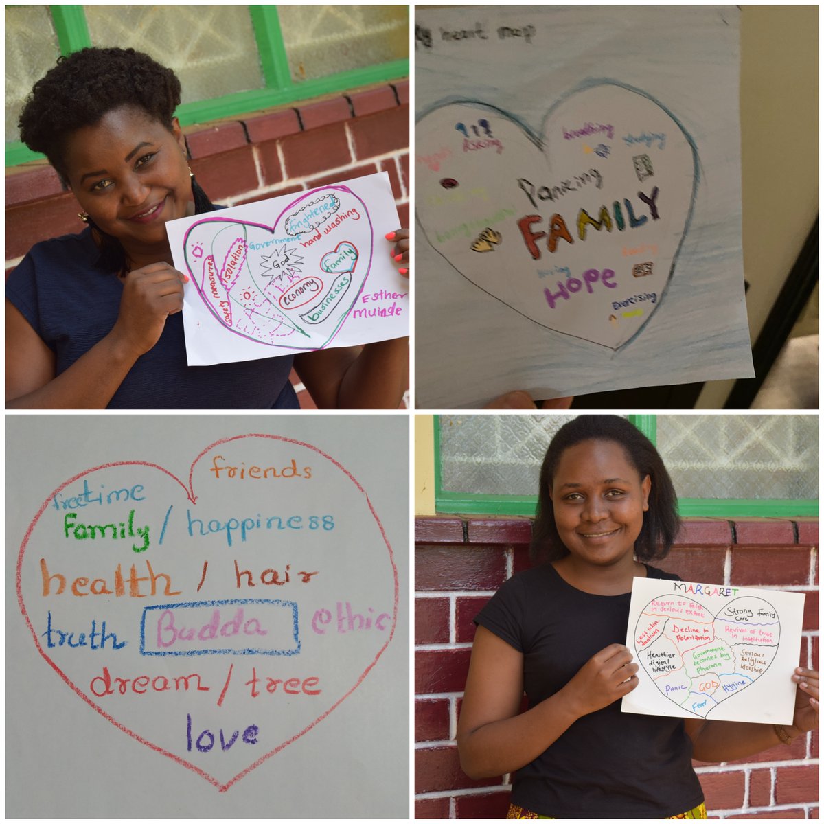 litworldsays's tweet photo. Check out these #heartmaps from Esther (Kenya), Joud (9, Jordan), Margaret (Kenya), and Khaing (22, Myanmar)! π€© We've been AMAZED by all the diverse and beautiful #GlobalHeartMap submissions, and love seeing everyone staying connected in these difficult times. https://t.co/ziECJbUlUV