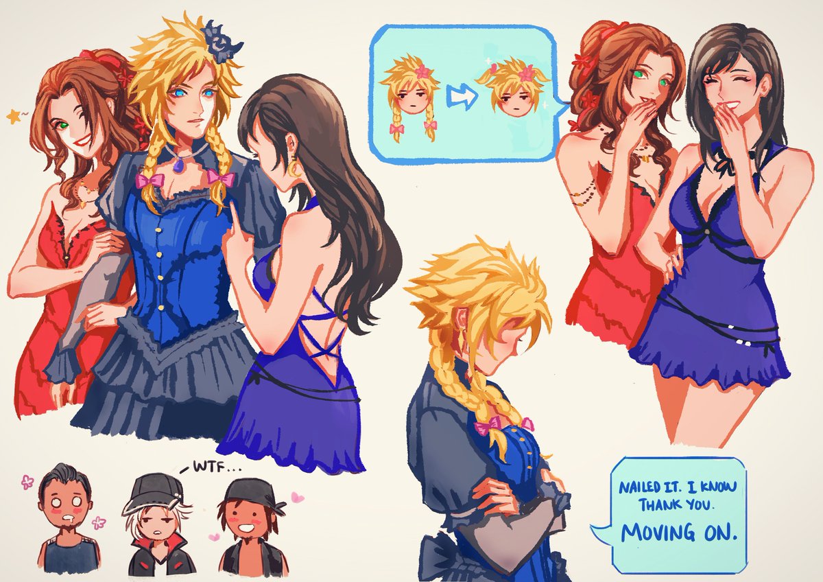 True beauty is an expression of the heart...💄👠✨

#ff7r #FinalFantasy7Remake #cloud #aerith #tifa 