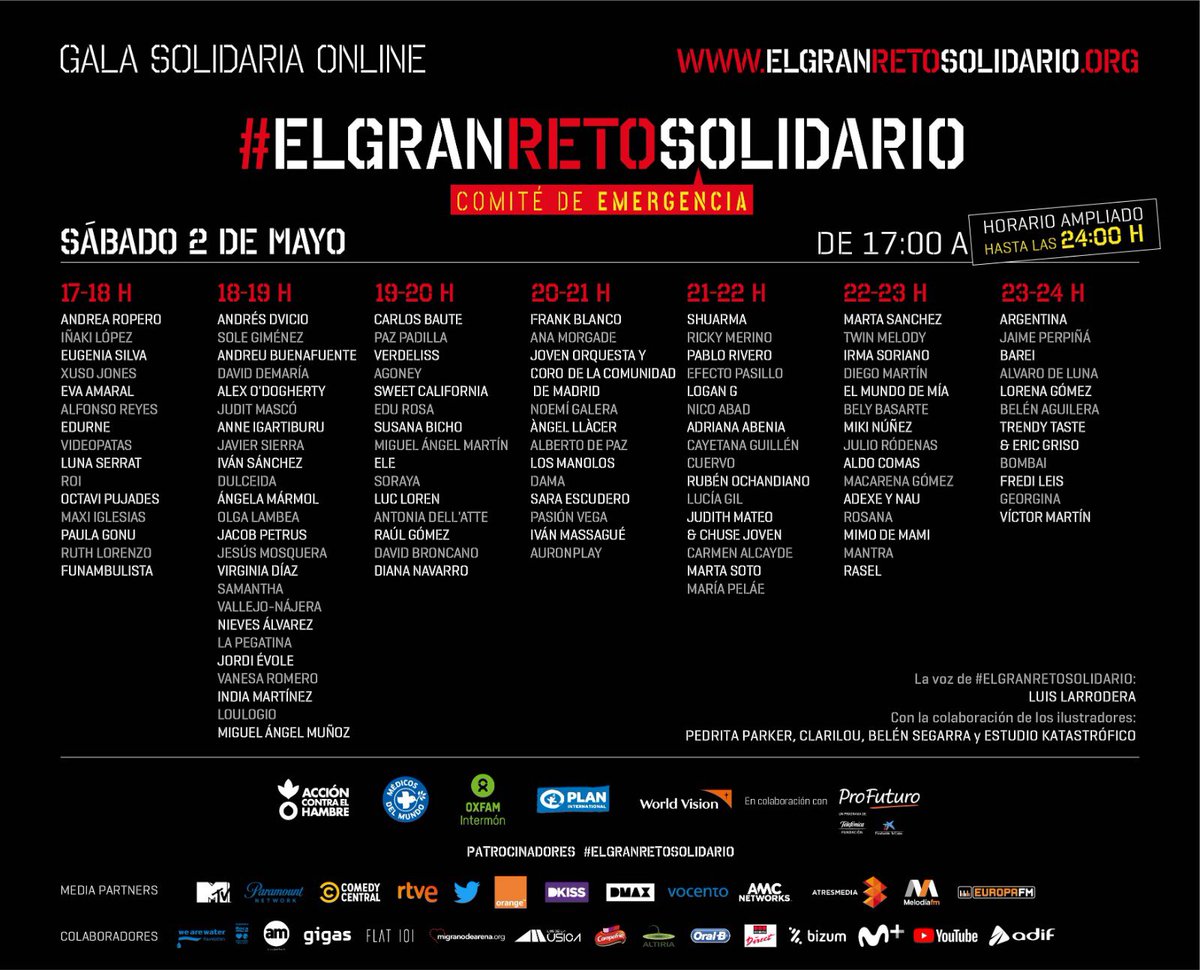 kfrechilla's tweet photo. Desde Píldora Creativa GRACIAS a Animal Maker por ofrecernos la oportunidad participar con el diseño gráfico de este eventazo, contra el #COVID__19  Hoy, a partir de las 17:00h #ElGranRetoSolidario en https://t.co/1zkPCIc06v para disfrutar de la gala y ofrecer másimo apoyo https://t.co/omE21mY1pJ