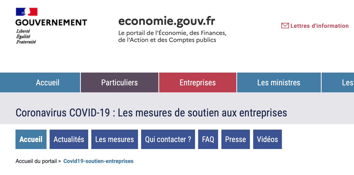 If you want to know more information about the government's financial support policy for start-ups during the pandemic, please check here 😉 : economie.gouv.fr/covid19-soutie…