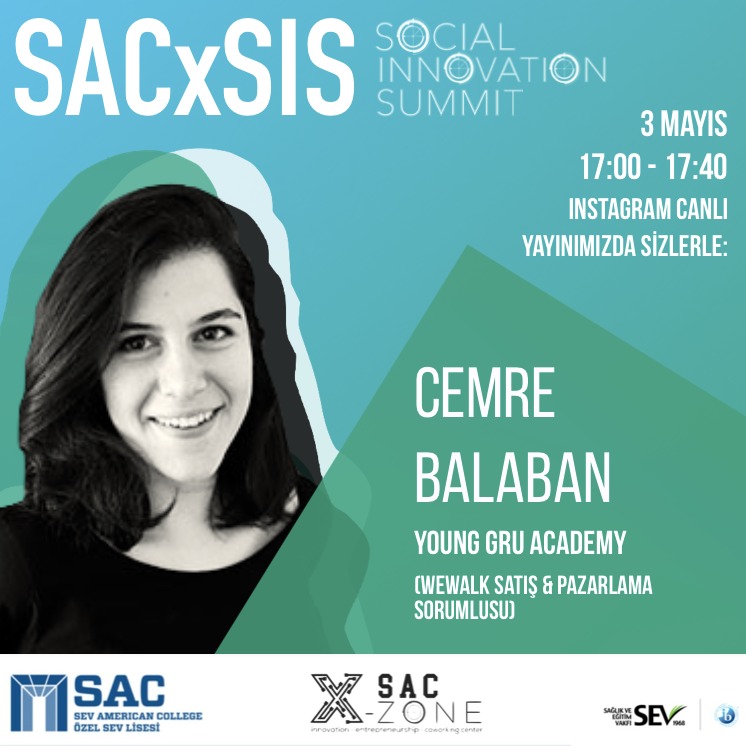 SAC_XZone's tweet photo. Sosyal İnovasyon Zirve'mizdeki ilk oturumumuz Young Gru Academy'den dünyaca ödüle layık görülmüş sosyal girişim WeWalk'ı Satış Pazarlama Sorumlusu Cemre Balaban ile tanımak üzere olacak ! #sis #socialinnovationsummit #sacxsis #sevamericancollege #sacxzone #entrepreneurship https://t.co/vXyHbBZZ3Y
