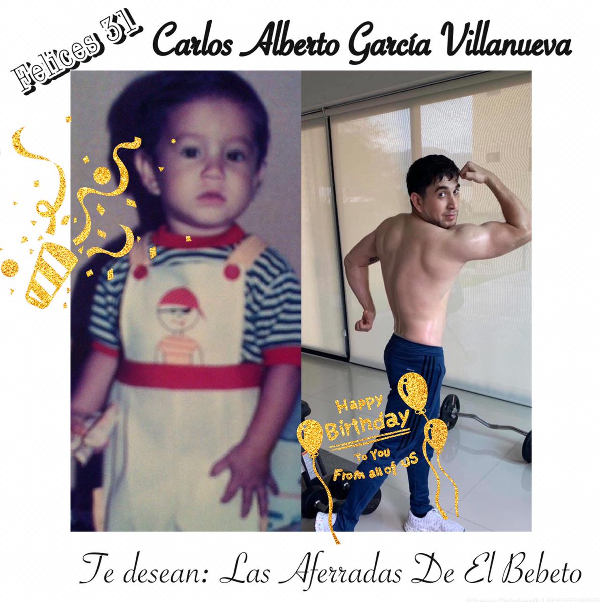 aferradasdebbto's tweet photo. 🎊🥰 Feliz Cumpleaños!!!! 😍 # 31🎂🥳🎁 para nuestro precioso @El_Bebeto 💓😍te deseamos tu club @aferradasdebbto 💞 que te la pases de lo mejor hoy en compañía de toda tu familia y amigos 🎊 bendiciones y un gran abrazó de parte de cada una de las integrantes 😍 te amamos ♥️🎊🎉 https://t.co/r3q8Mv3i0W