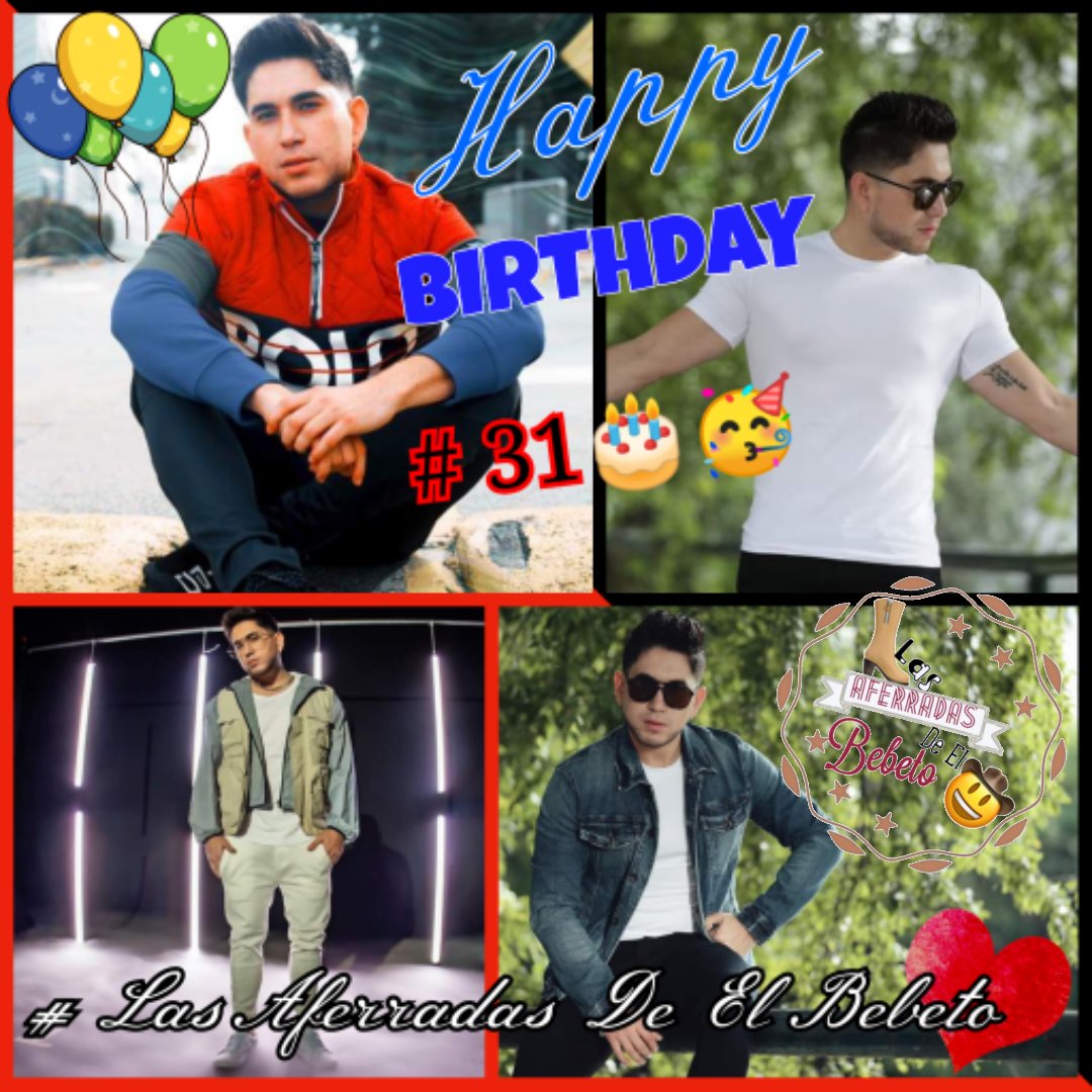 aferradasdebbto's tweet photo. 🎊🥰 Feliz Cumpleaños!!!! 😍 # 31🎂🥳🎁 para nuestro precioso @El_Bebeto 💓😍te deseamos tu club @aferradasdebbto 💞 que te la pases de lo mejor hoy en compañía de toda tu familia y amigos 🎊 bendiciones y un gran abrazó de parte de cada una de las integrantes 😍 te amamos ♥️🎊🎉 https://t.co/r3q8Mv3i0W
