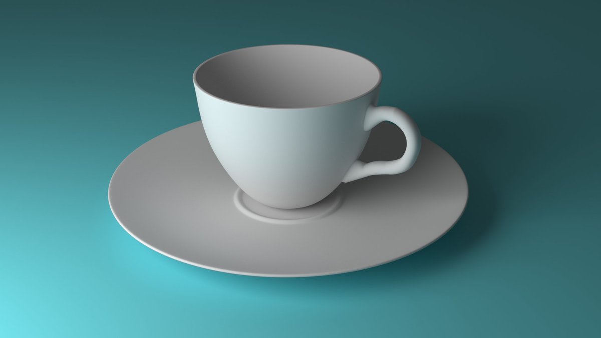 rikuat_'s tweet photo. Starting to make a cup now. Really enjoying this Blender course on YouTube while at home during lock down 😃 #blender #3dmodelling #newbie #donuts #animation https://t.co/yVf38QbVhm
