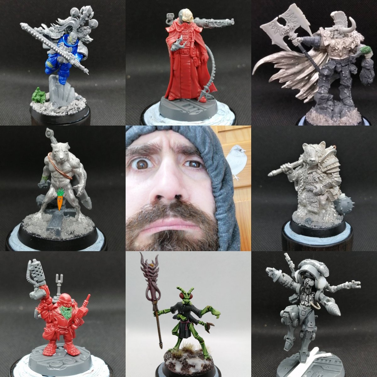 🤪 #artvsartist2020
.
#commissionsopen #LockdownLife #artist #kitbashing #convertingwarhammer #sculpting #greenstuff #plasticcrack #scifi #grimdark #beardsofinstagram #loopy #inq28 #blanchitsu #WarhammerCommunity #Warmongers #crimsonbadger #krell #helotcult #ragnarblackmane