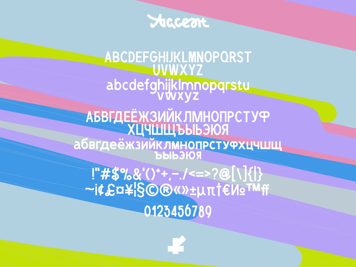 MRfrukta's tweet photo. My new font Accent
is available : https://t.co/WwF304OBqU

#typography #type #font #typeface #fontlab https://t.co/xS44wlkoHI