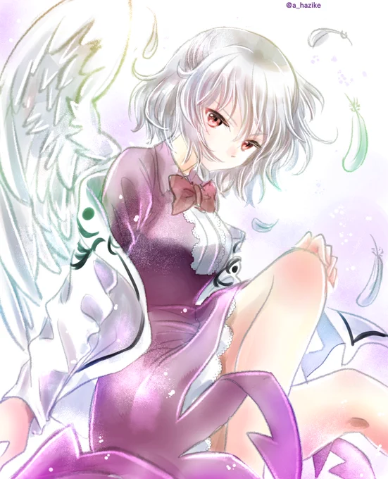#深夜の真剣お絵描き60分一本勝負 お題フリーだったので昨日描けなかったサグメさまを描きました!!!!(+12分) 