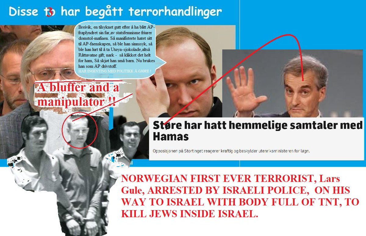 facebookyouandi's tweet photo. @erlemarie Høyre of venstre-FASCISTENE er 2 like størrelser; altså lavmål. Heldigvis er det mindre høyrefascister enn det er venstrefascister. Det poengterer ikke du. Hva med Norges første terrorist som forgudes av @NTBVaktsjef Lars Gule. 
Get real! https://t.co/Kf2rk5jjI6 https://t.co/bChiTTjzNm