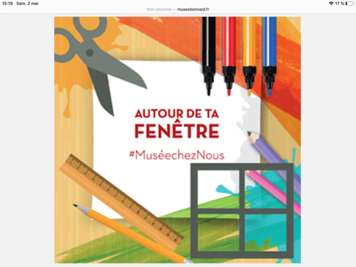 MuseeBonnard's tweet photo. #culturecheznous - Le musée Bonnard te propose son  nouveau #tuto créatif ‘Autour de ta fenêtre’ 
À  découvrir➡️https://t.co/nNaNIVVcYq
#MuséechezNous #MuséeJoyeux #familyfriendly  Familles joyeuses Môm'Art #Bonnardchezvous Môm'Art #ateliercreatif #enfamille #ecolecheznous https://t.co/iOXzc7b1Tk