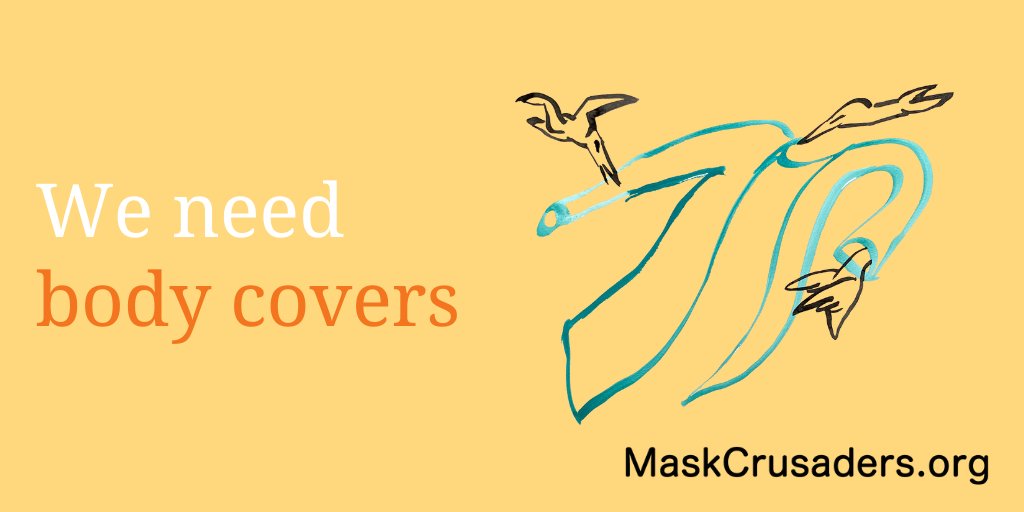 Mask_Crusaders's tweet photo. We are running low on body covers! Every donation counts. If you, your studio, or someone you know has PPE that can be donated please visit https://t.co/YOC05ObHe7 to help frontline workers in need. #GetMePPE https://t.co/BmbOKZ1gD5
