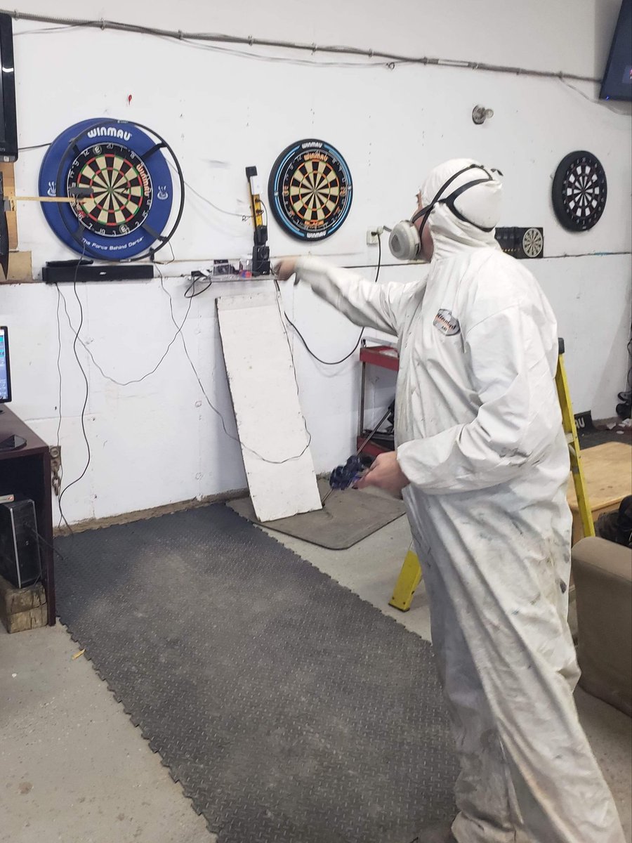 TheSilencer170's tweet photo. Looking forward to the @OfficialPDC @unibet at home tour this afternoon.. Best of luck Ricky, Martin, Christian.  #PlayingAtWork tour for me today. @Winmau @british_darts @zwasports https://t.co/vVaL2NR9k6