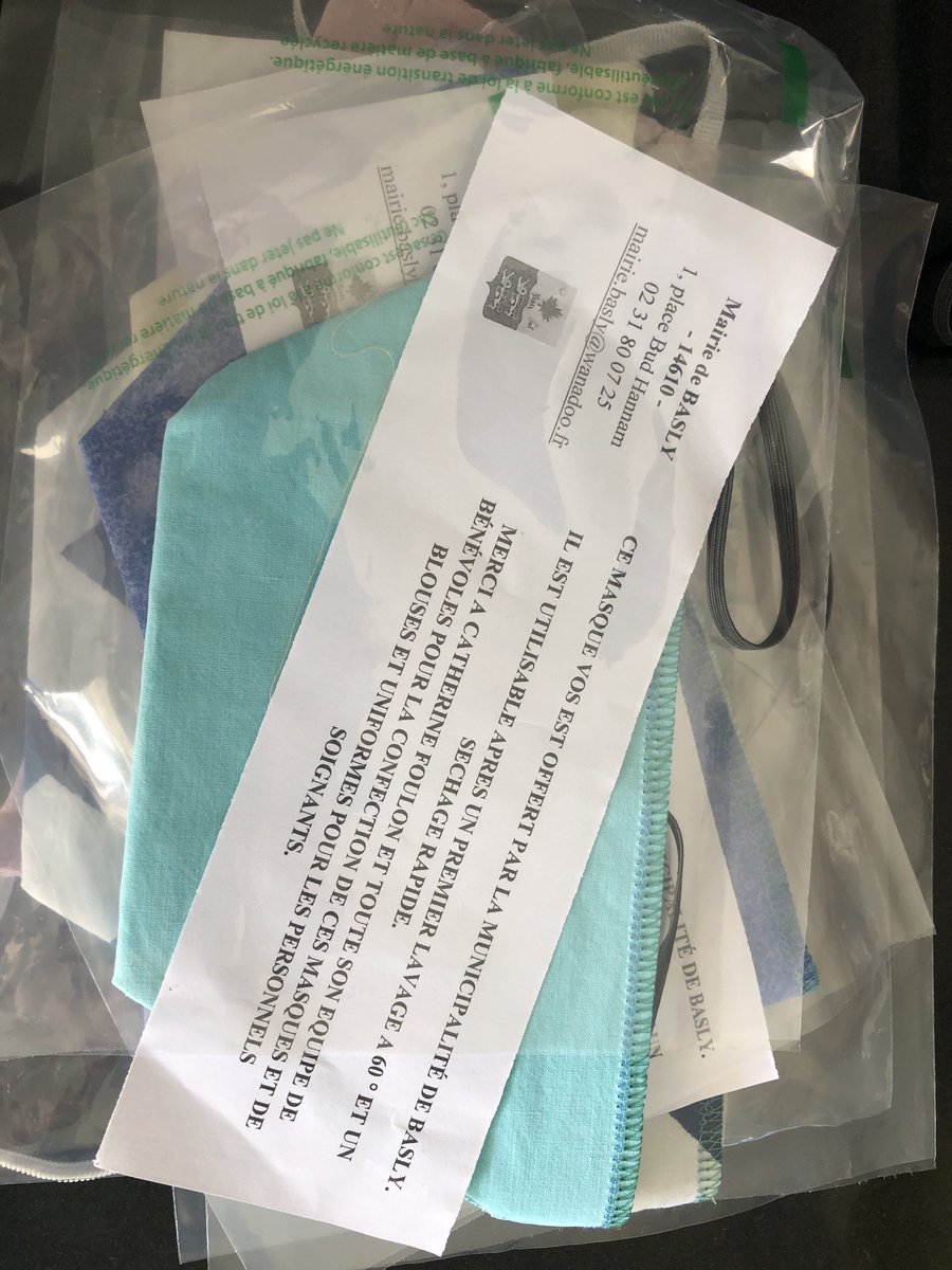 PlouhinecA's tweet photo. Ravie d’avoir participé ce jour à la distribution d’un masque grand public à chaque habitant de la commune #Basly #Normandie https://t.co/6ZgAt2HGQl