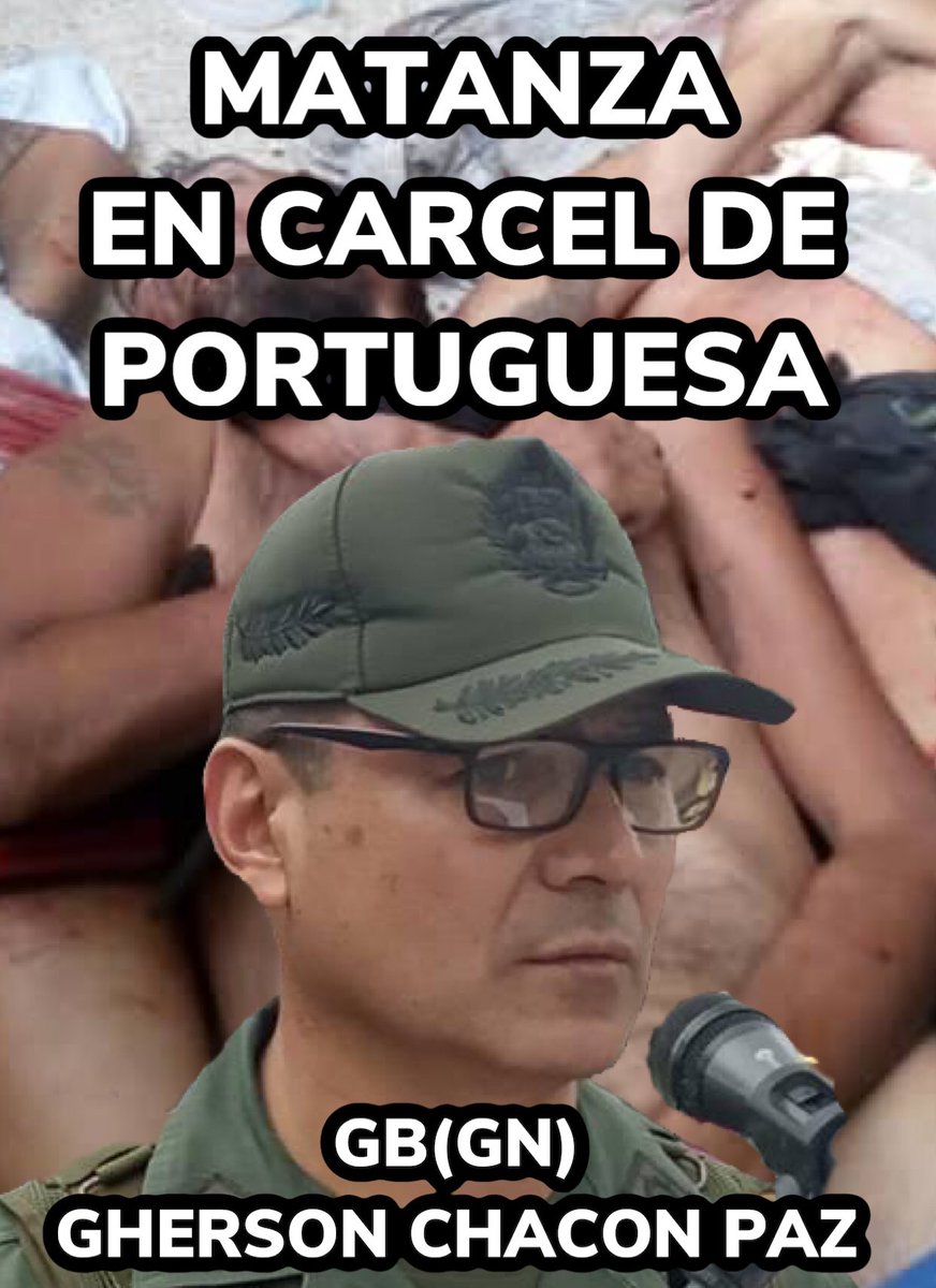 Carive15's tweet photo. Este es el General @GBChaconPazCZ31 que comandó la MATANZA en carcel de Portuguesa. Mínimo destitución y juicio penal, y les aseguró que de alli, los demás  comenzarán a hacer su trabajo mejor. 70 recuperados por ChinaVirus en 2 meses y asesinas a 60 Vzlnos. en 1/2 hora. https://t.co/vwKMXNjci0
