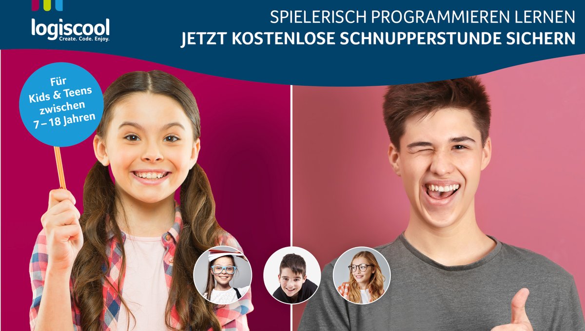 LogiscoolN's tweet image. 👾 Interaktive Animationen, Spiele und Programme erstellen. Jetzt einfach und spielerisch das Programmieren lernen – und das Schritt für Schritt, angepasst an das jeweilige Lerntempo und mit Live-Unterricht. Für Anfänger.
➡️ Jetzt kostenlos testen unter logiscool.com/de/