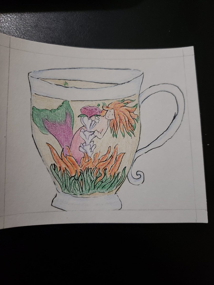 Natrats_curios's tweet photo. Day 2 of mermay. I'm having fun with this so far. 

#mermaid #merman #mermay #art #merart #floweringtea #tea #teapot #flowers #flowering #bloomingtea https://t.co/POne5kPIEs